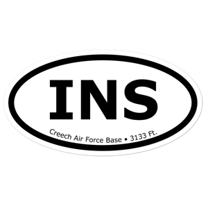 Creech Air Force Base (KINS) Oval Sticker