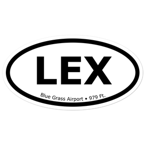 Blue Grass Airport (KLEX) Oval Sticker