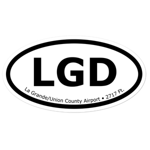 La Grande/Union County Airport (KLGD) Oval Sticker