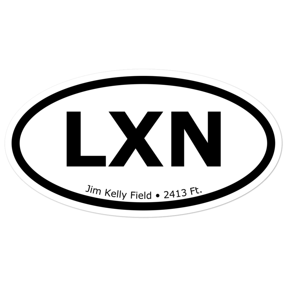 Jim Kelly Field (KLXN) Oval Sticker 