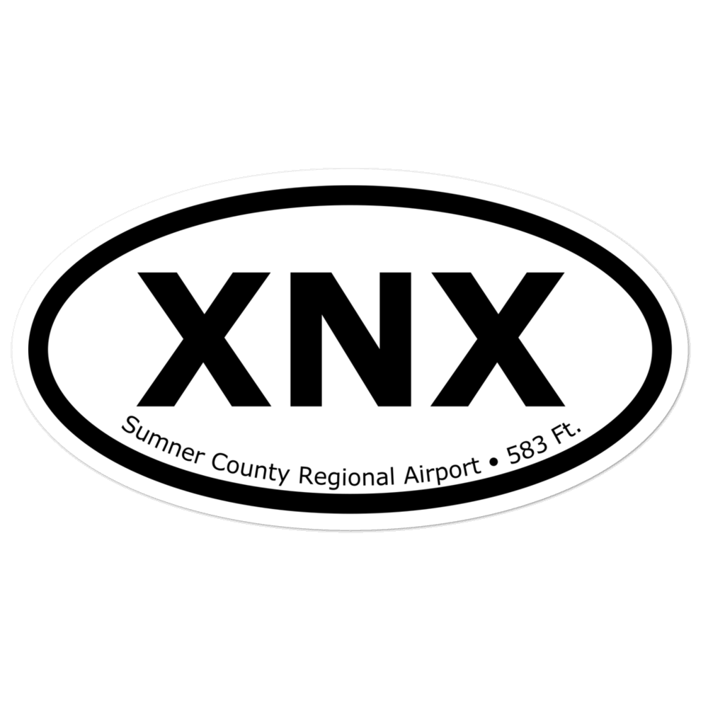 Sumner County Regional Airport (KM33) Oval Sticker 