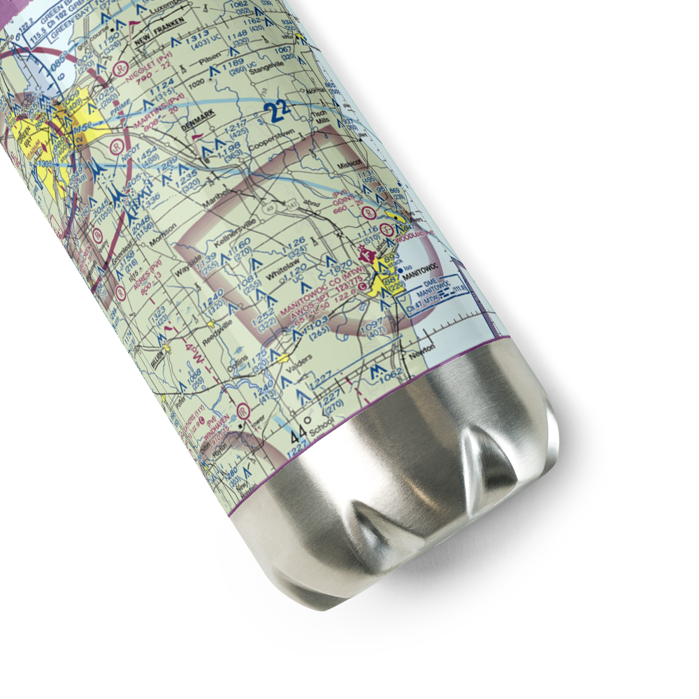 Flying Dollar Ranch Airport (9WI2) VFR Sectional Water Bottle 