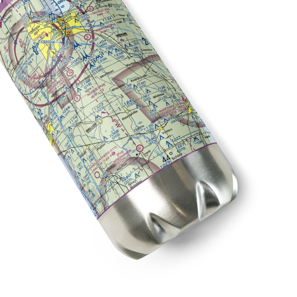 Buchholz Farm Airport (9WI3) VFR Sectional Water Bottle 