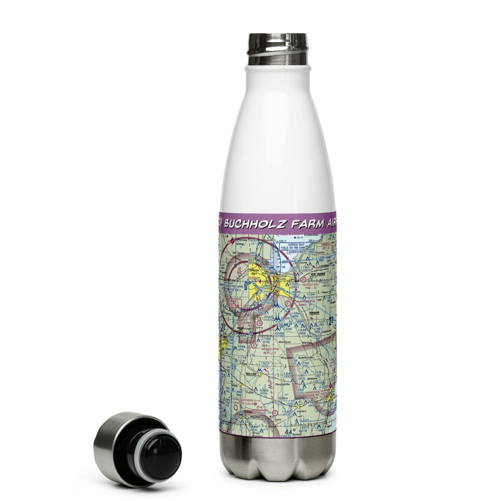 Buchholz Farm Airport (9WI3) VFR Sectional Water Bottle 