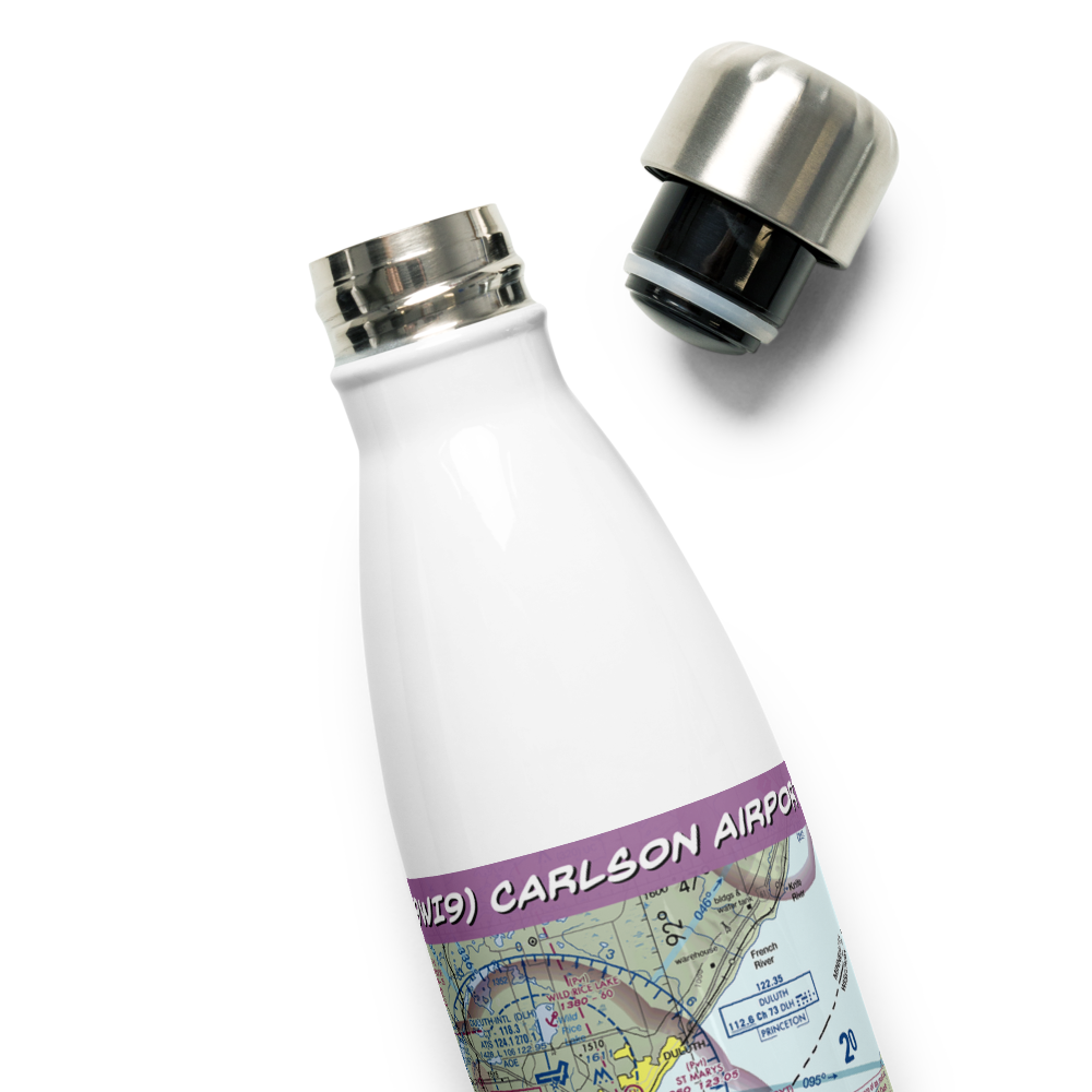 Carlson Airport (9WI9) VFR Sectional Water Bottle 