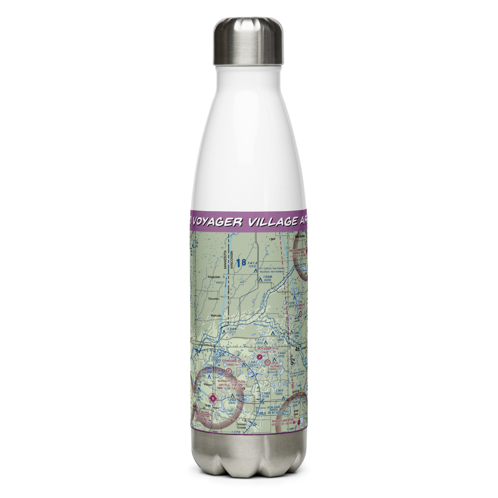 Voyager Village Airstrip (9WN2) VFR Sectional Water Bottle 
