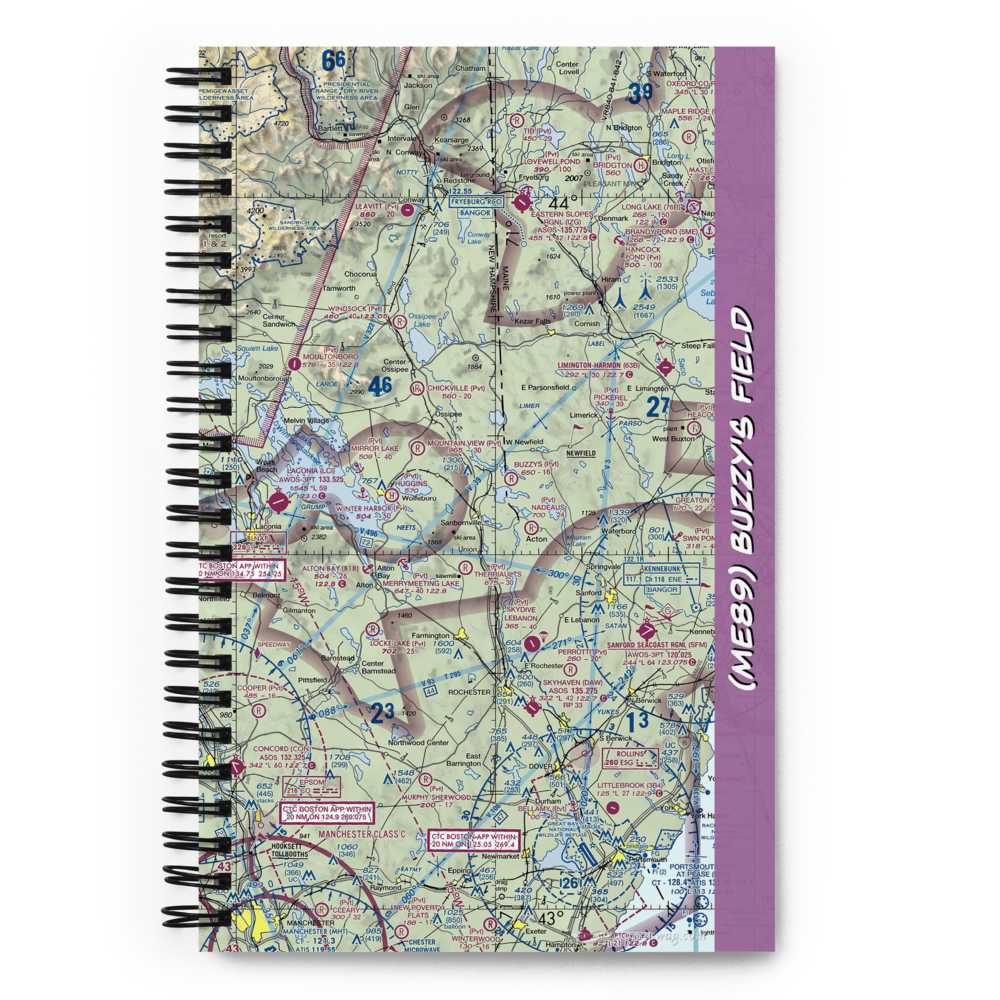 Buzzy's Field (ME89) VFR Sectional Notebook 