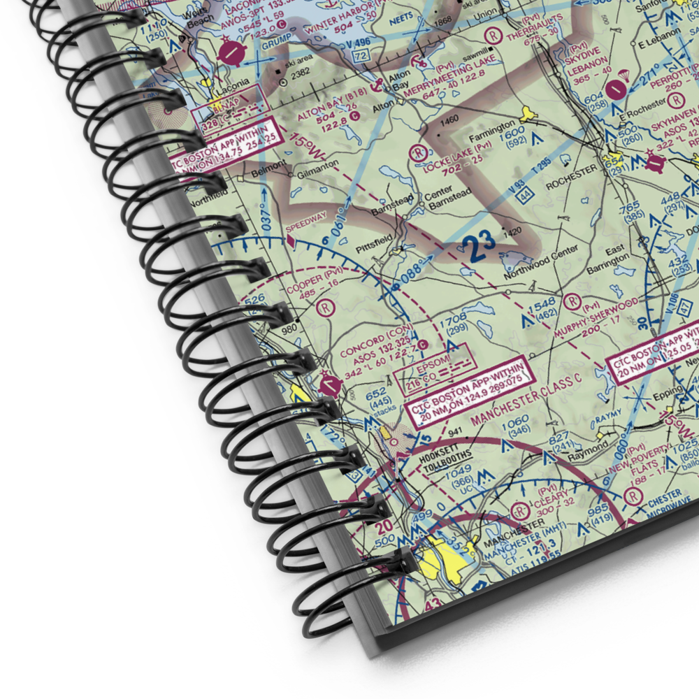 Buzzy's Field (ME89) VFR Sectional Notebook 