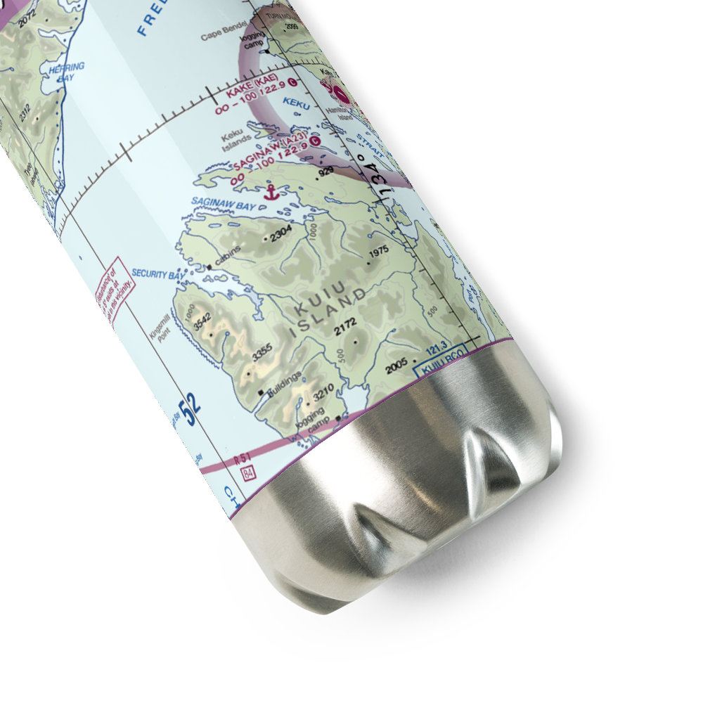Saginaw Seaplane Base (A23) VFR Sectional Water Bottle 