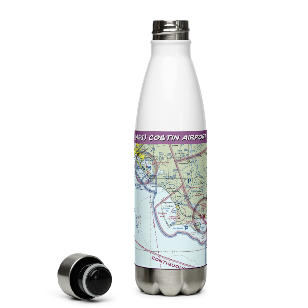 Costin Airport (A51) VFR Sectional Water Bottle 