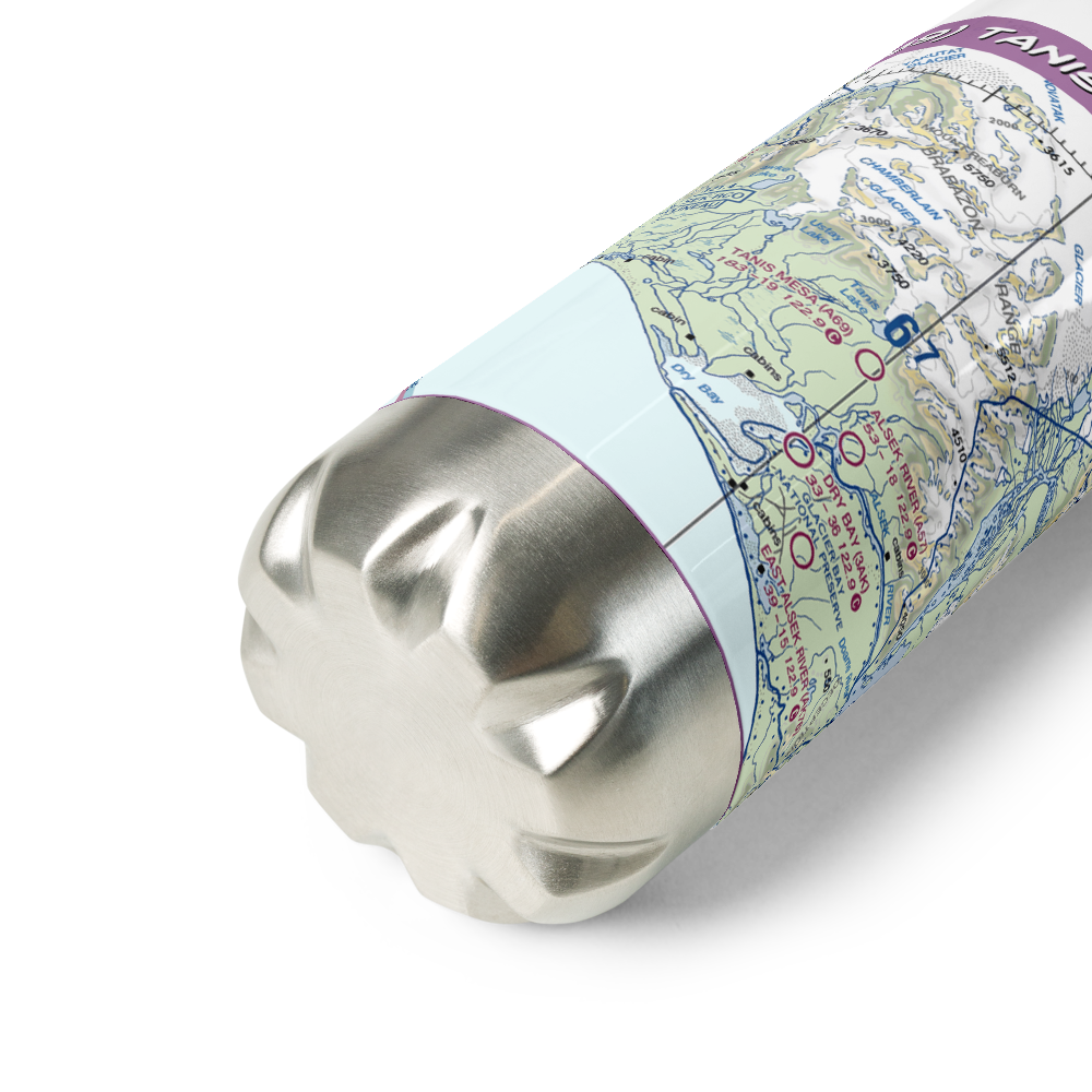 Tanis Mesa Airport (A69) VFR Sectional Water Bottle 