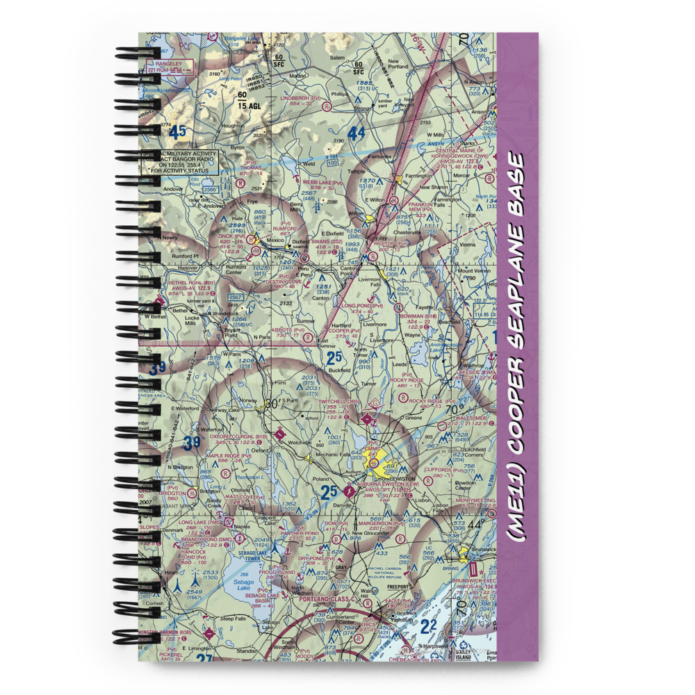 Cooper Seaplane Base (ME11) VFR Sectional Notebook 