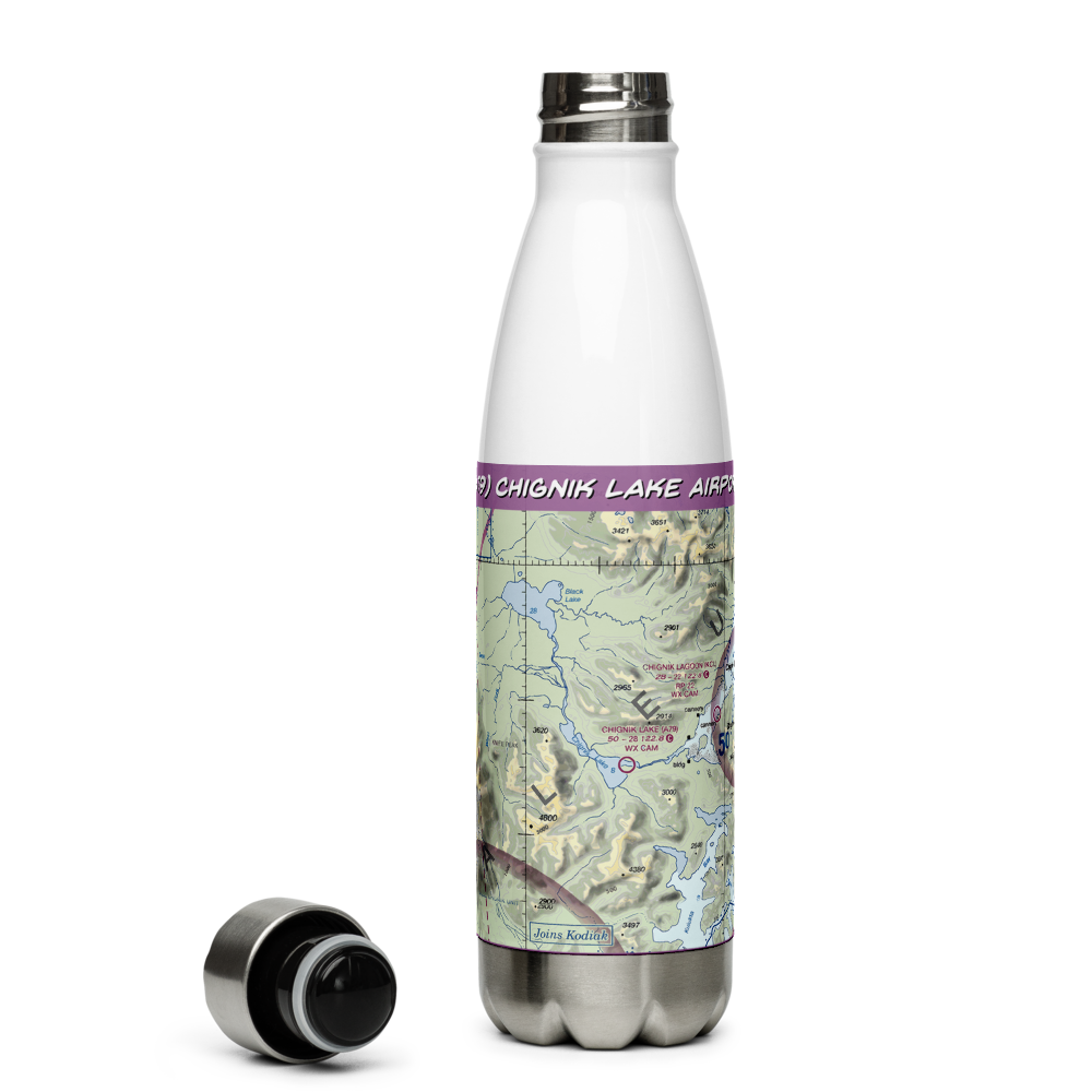 Chignik Lake Airport (A79) VFR Sectional Water Bottle 