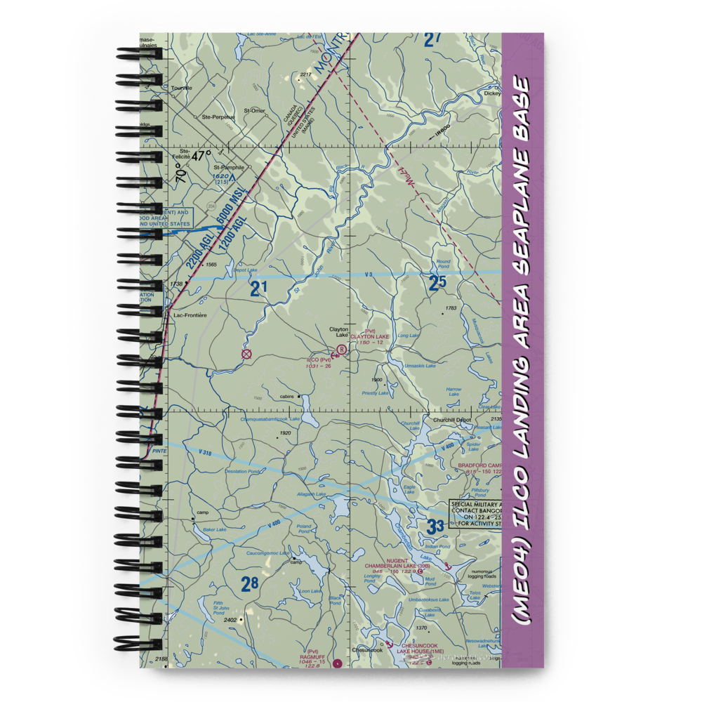 Ilco Landing Area Seaplane Base (ME04) VFR Sectional Notebook 
