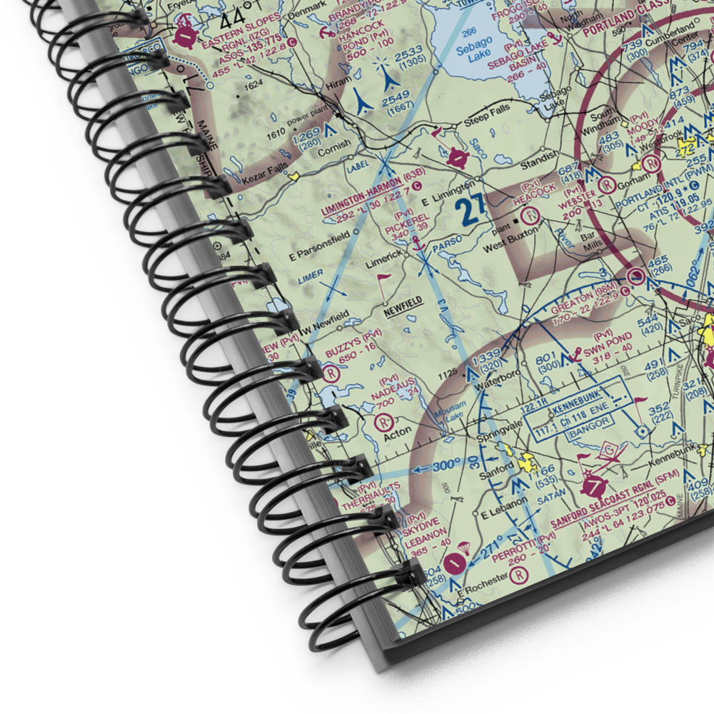 Crescent Lake Seaplane Base (ME01) VFR Sectional Notebook 