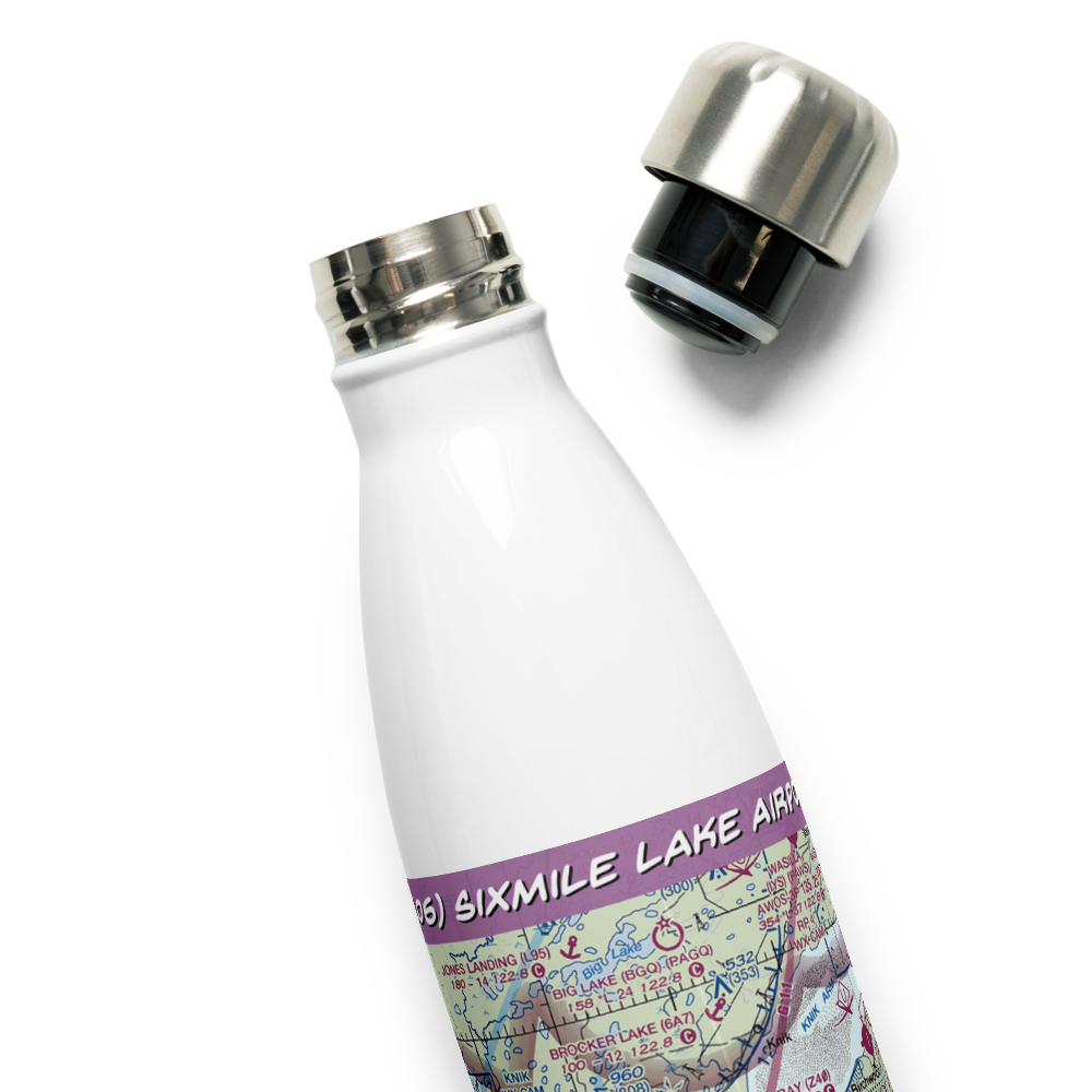 Sixmile Lake Airport (AA06) VFR Sectional Water Bottle 
