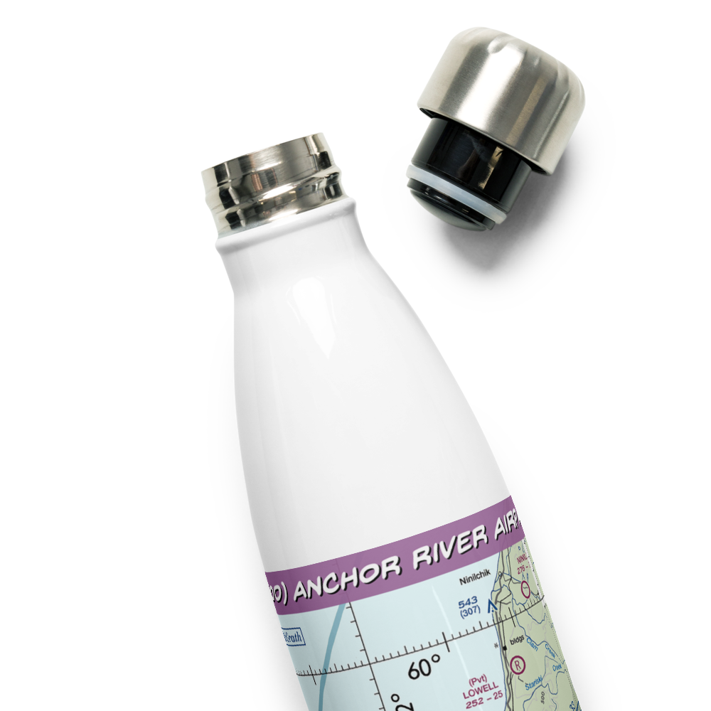Anchor River Airpark (AK00) VFR Sectional Water Bottle 