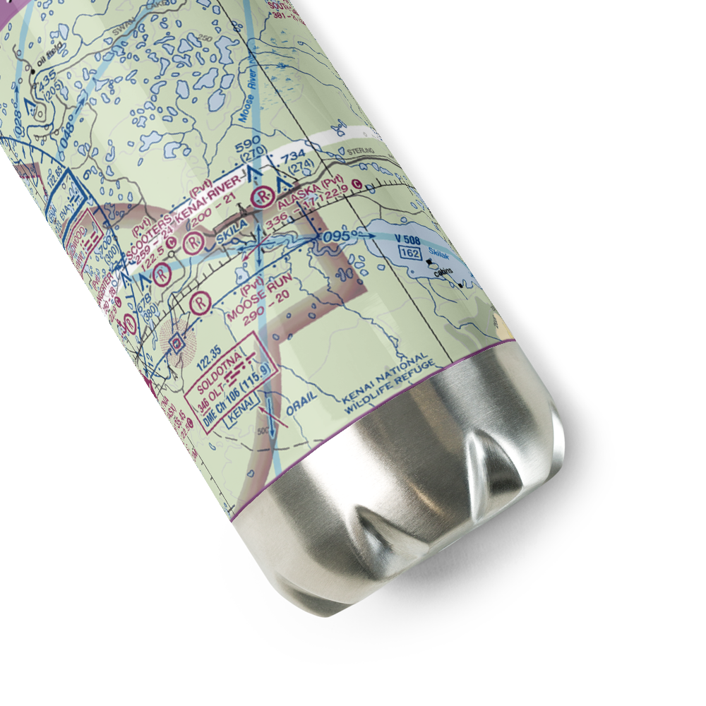 Alaska Airpark (AK01) VFR Sectional Water Bottle 