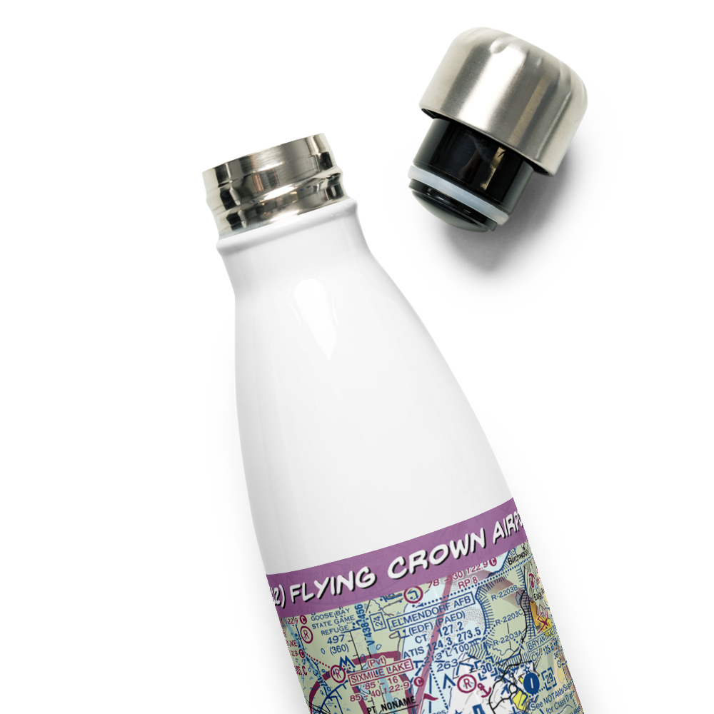 Flying Crown Airport (AK12) VFR Sectional Water Bottle 