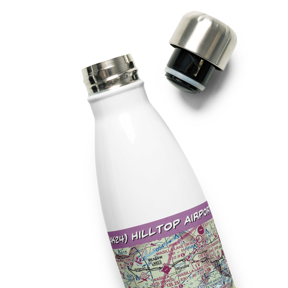 Hilltop Airport (AK24) VFR Sectional Water Bottle 