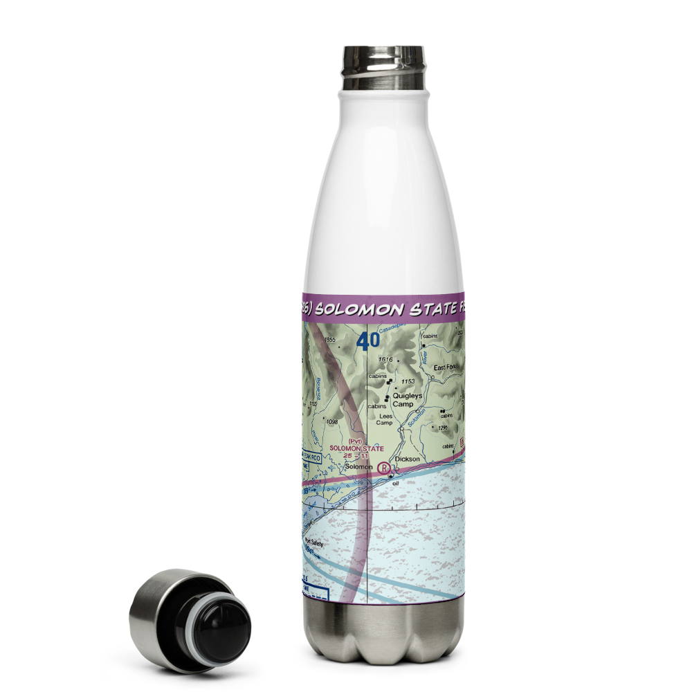 Solomon State Field (AK26) VFR Sectional Water Bottle 