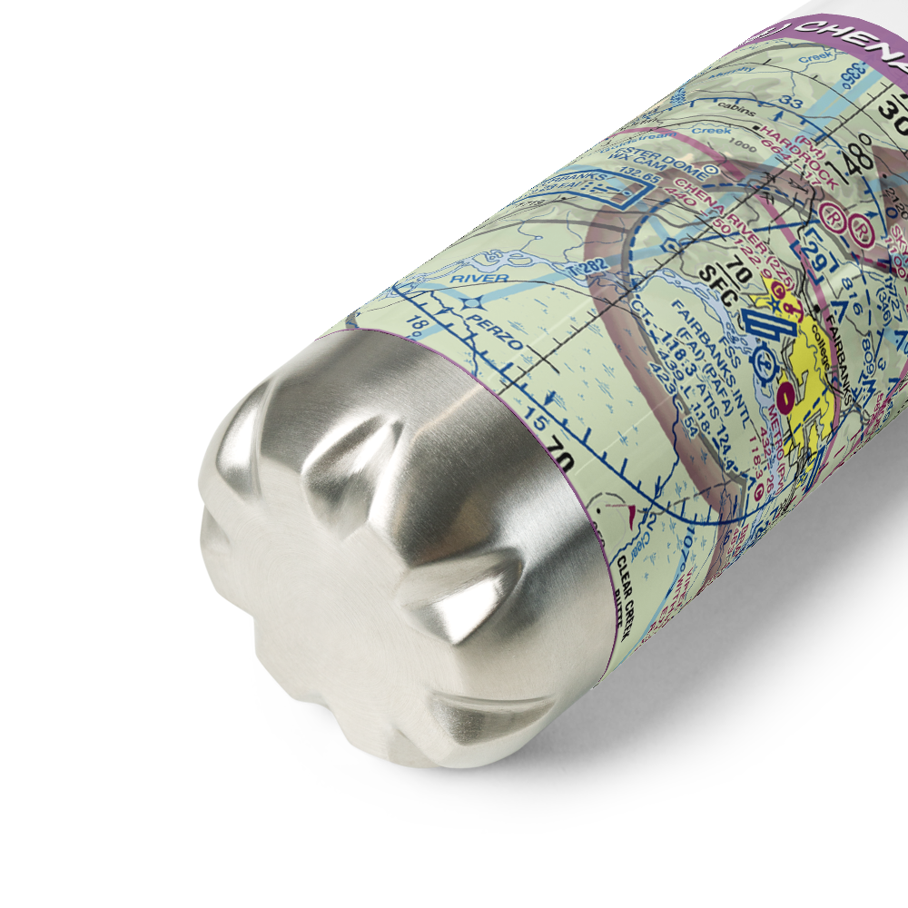 Chena Marina Airport (AK28) VFR Sectional Water Bottle 