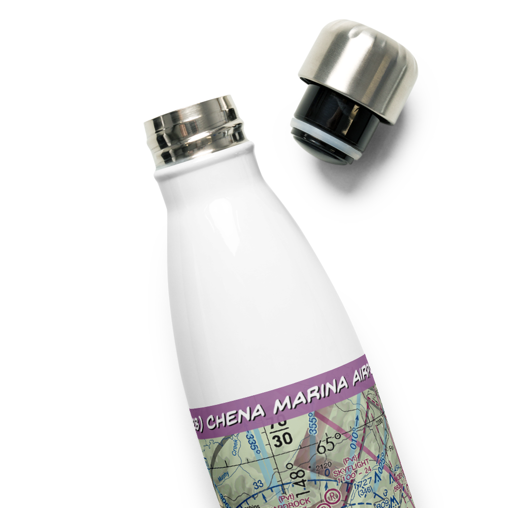 Chena Marina Airport (AK28) VFR Sectional Water Bottle 