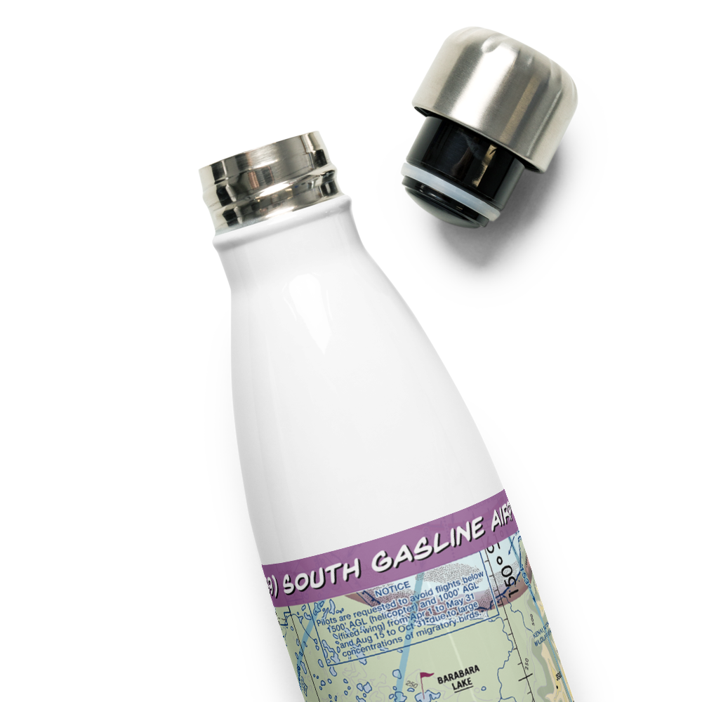 South Gasline Airport (AK39) VFR Sectional Water Bottle 