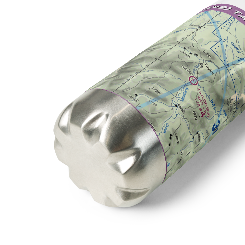 Taylor Airport (AK49) VFR Sectional Water Bottle 
