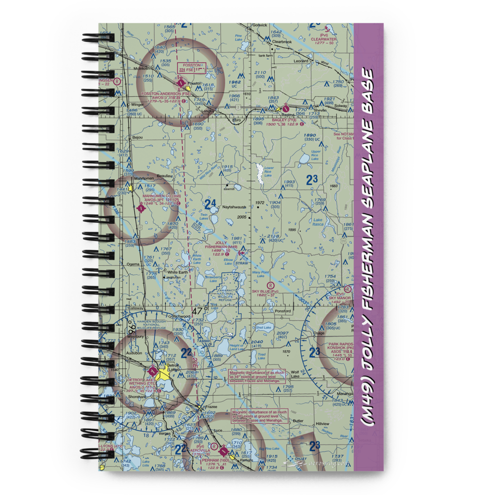 Jolly Fisherman Seaplane Base (M49) VFR Sectional Notebook 