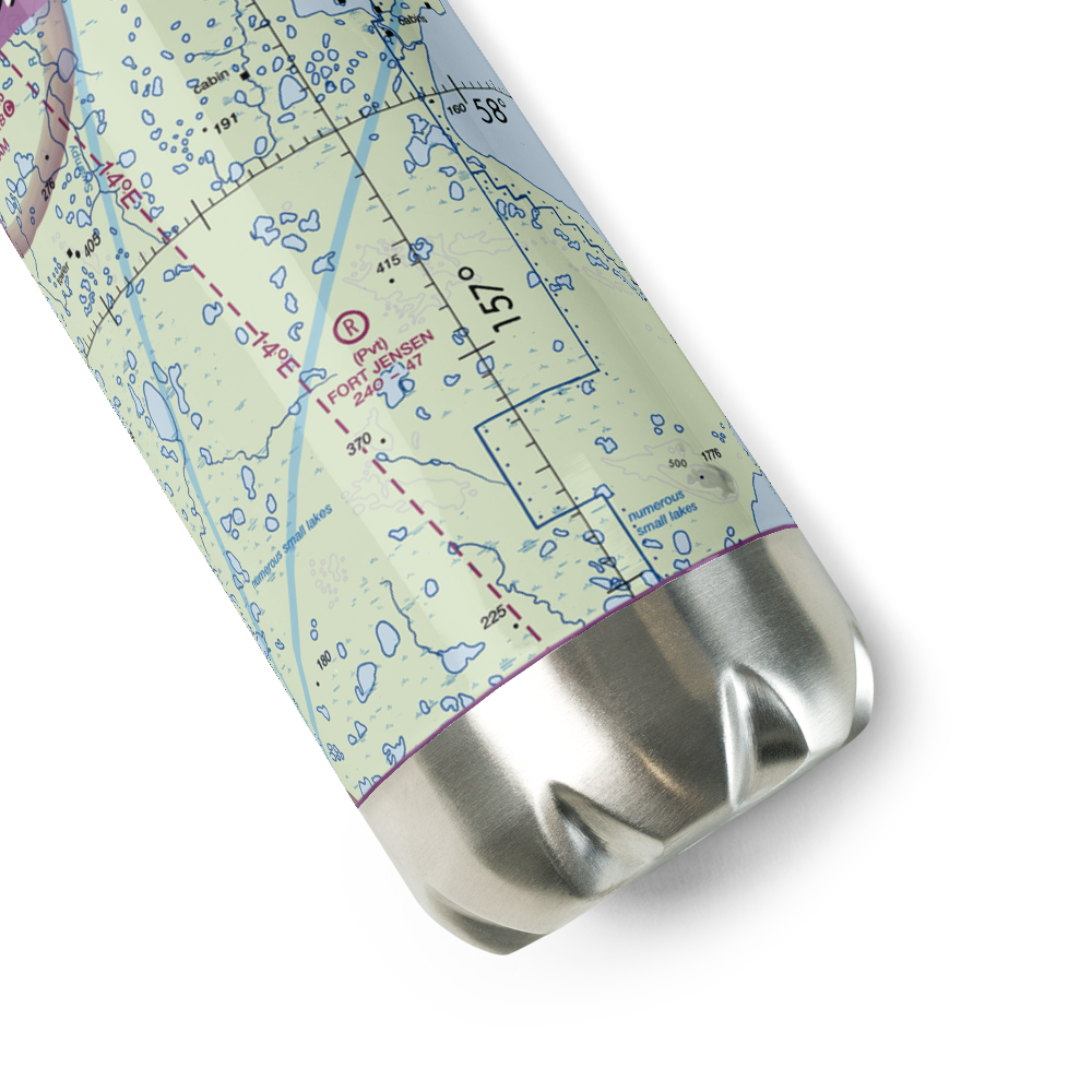 Fort Jensen Airport (AK60) VFR Sectional Water Bottle 