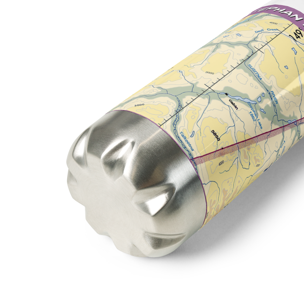 Stephan Lake Lodge Airport (AK61) VFR Sectional Water Bottle 
