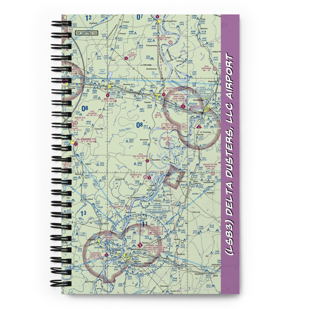 Delta Dusters, LLC Airport (LS83) VFR Sectional Notebook 