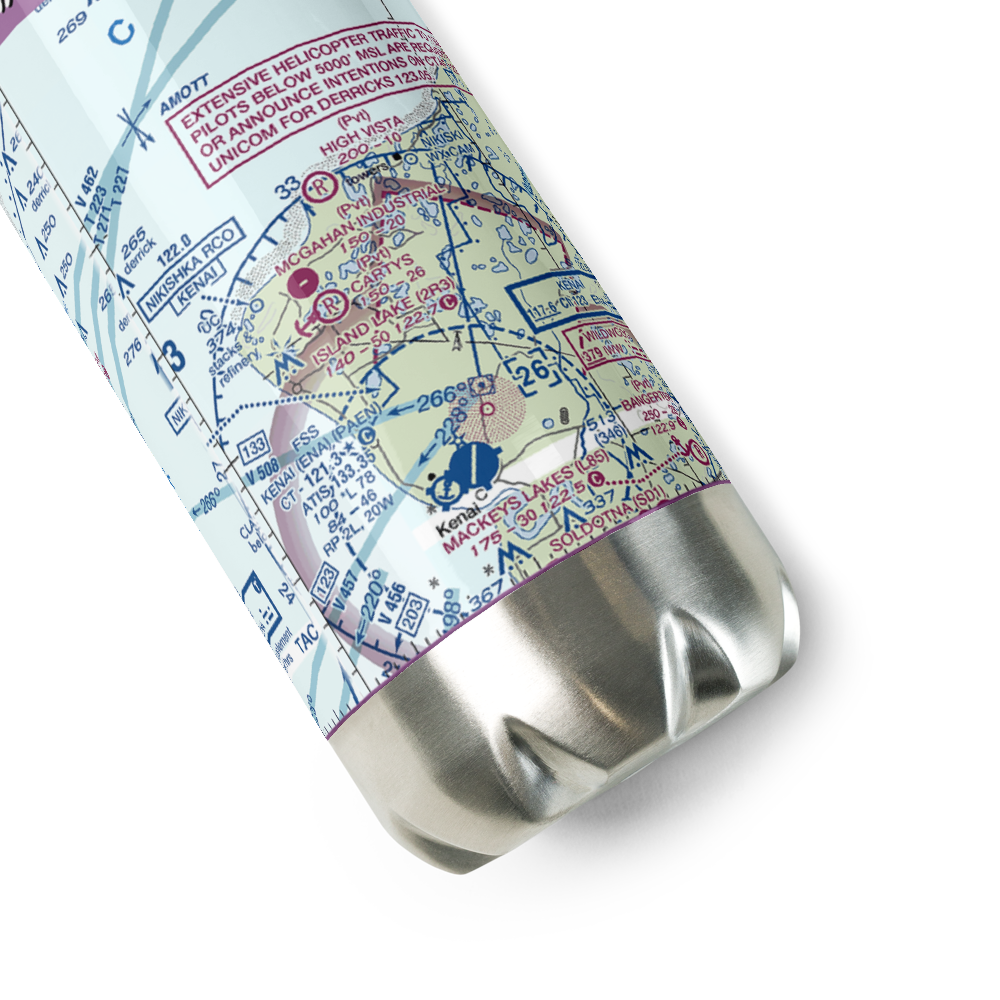 McGahan Industrial Airpark (AK73) VFR Sectional Water Bottle 