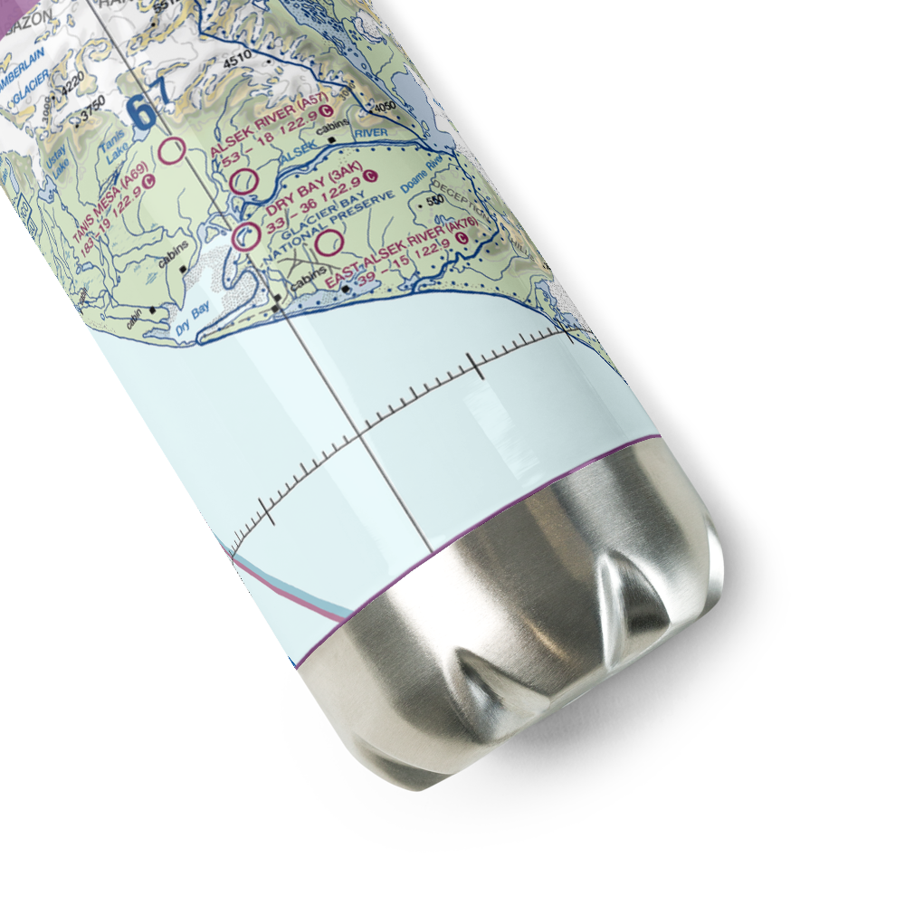 East Alsek River Airport (AK76) VFR Sectional Water Bottle 