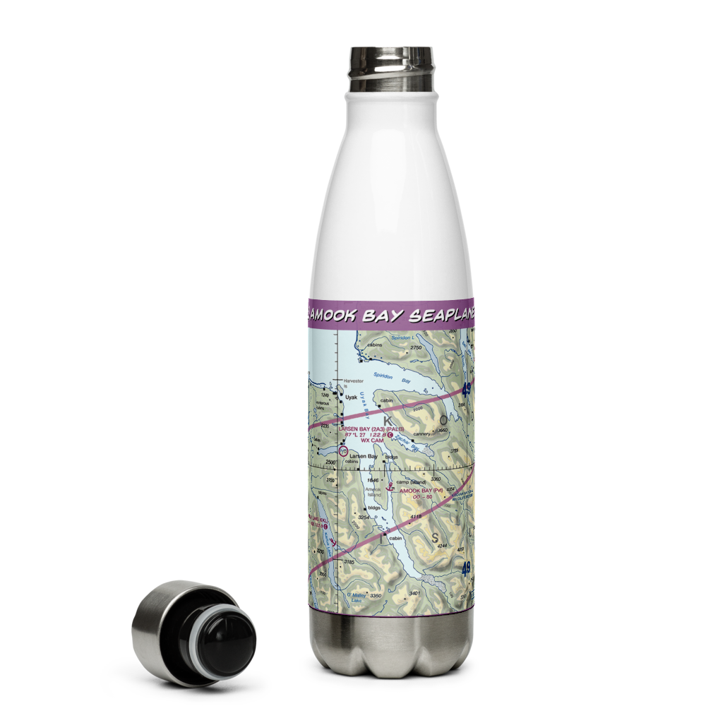 Amook Bay Seaplane Base (AK81) VFR Sectional Water Bottle 