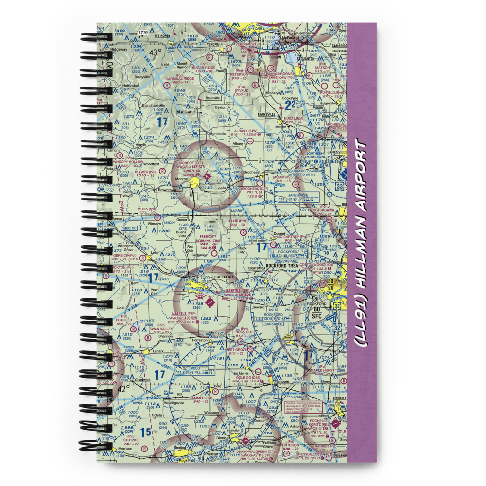 Hillman Airport (LL91) VFR Sectional Notebook 