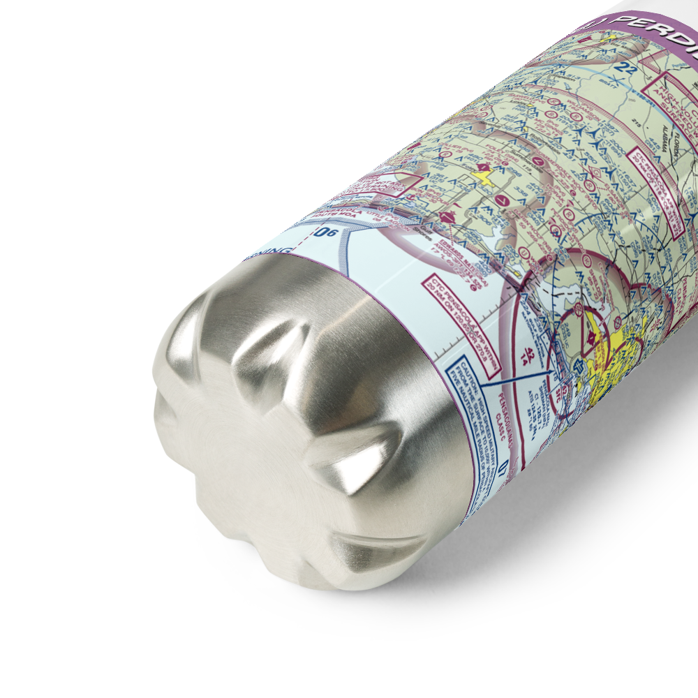 Perdido Winds Airpark (AL08) VFR Sectional Water Bottle 