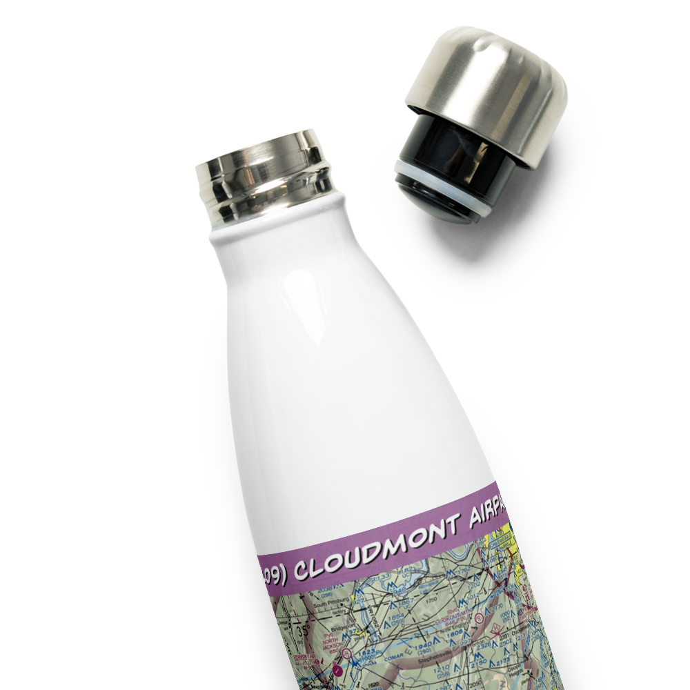 Cloudmont Airpark (AL09) VFR Sectional Water Bottle 