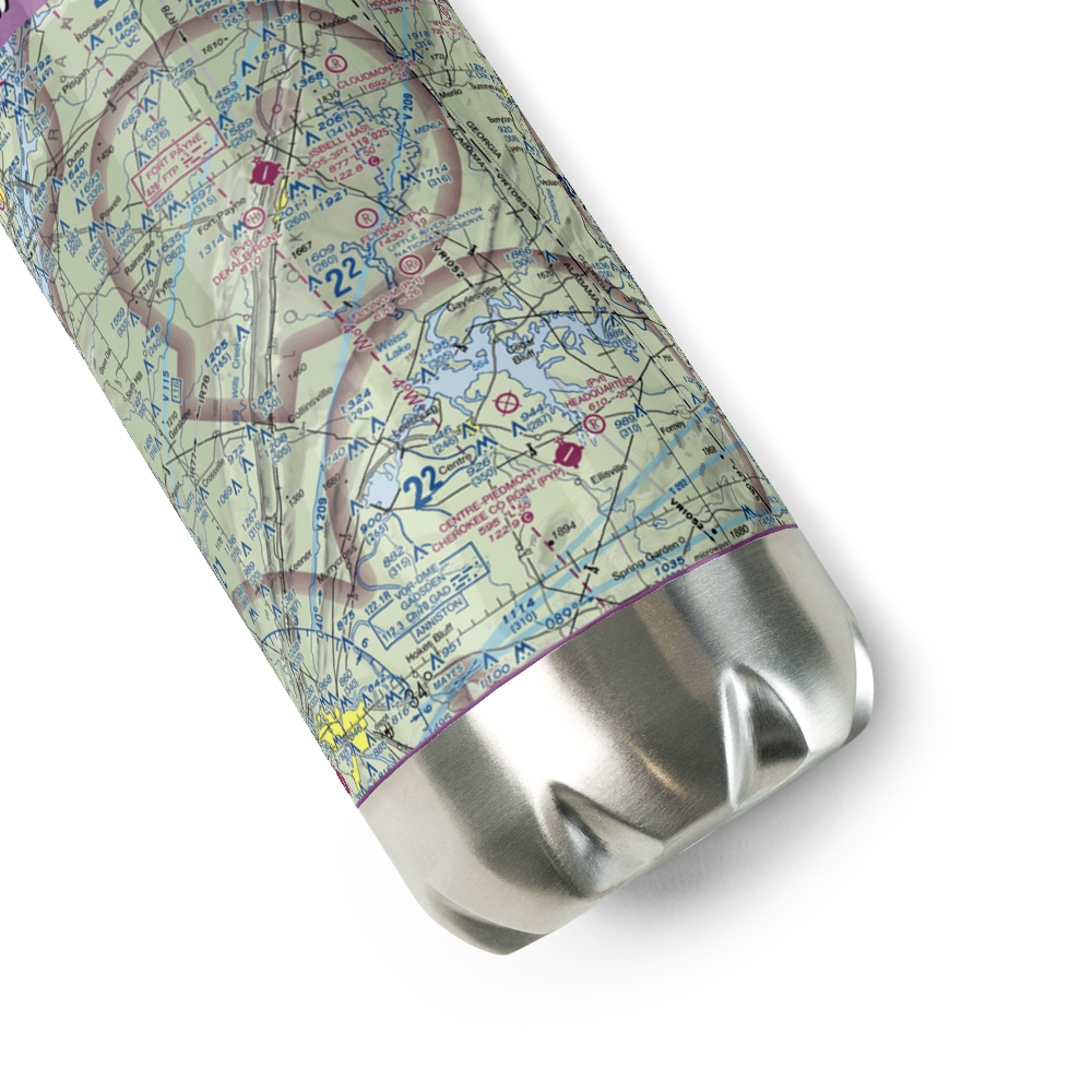 Flying M Ranch Airport (AL32) VFR Sectional Water Bottle 