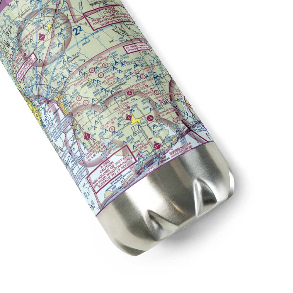 Mc Ginnis Airport (AL35) VFR Sectional Water Bottle 