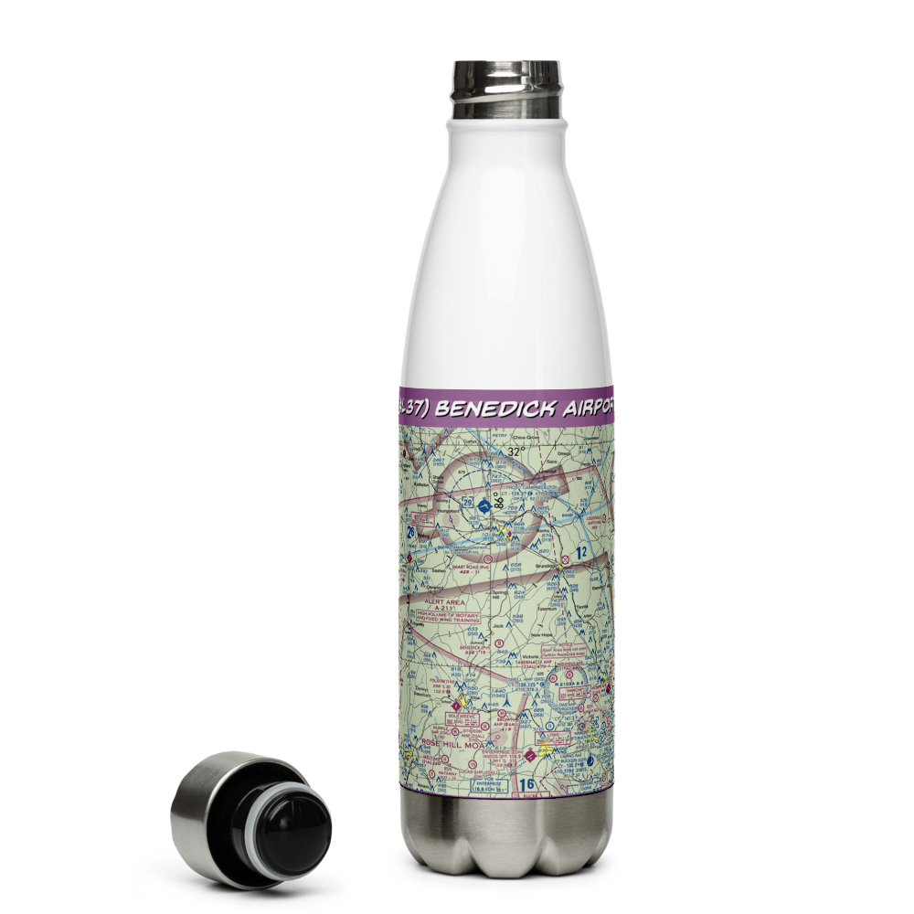 Benedick Airport (AL37) VFR Sectional Water Bottle 