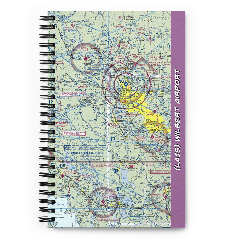 Wilbert Airport (LA15) VFR Sectional Notebook 