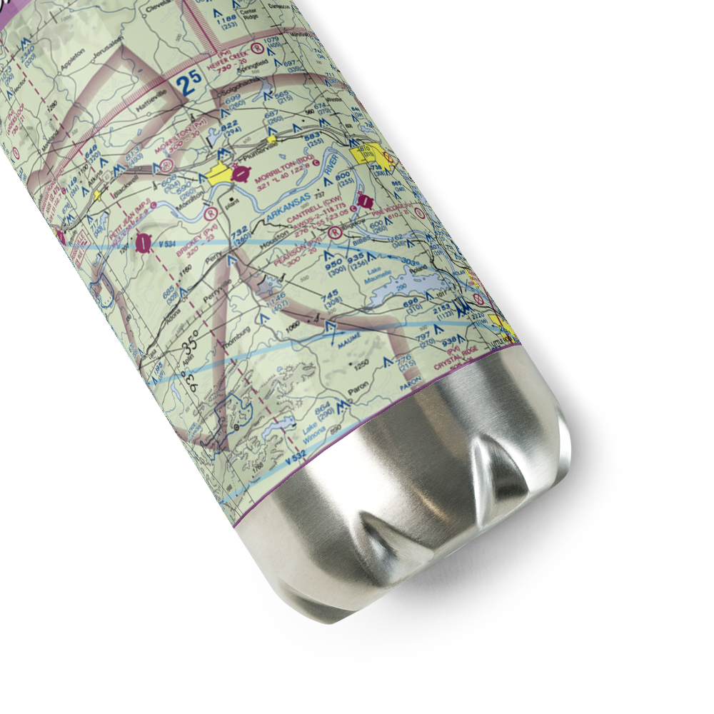 Brickey Private Airport (AR43) VFR Sectional Water Bottle 