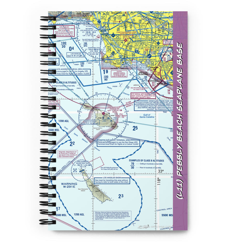 Pebbly Beach Seaplane Base (L11) VFR Sectional Notebook 