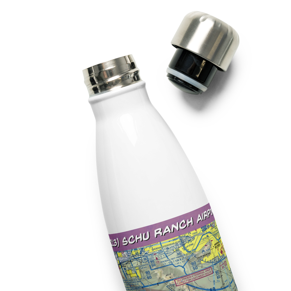 Schu Ranch Airport (AZ13) VFR Sectional Water Bottle 