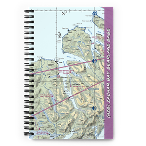 Zachar Bay Seaplane Base (KZB) VFR Sectional Notebook