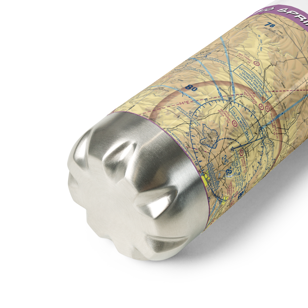 Big Springs Ranch Airport (AZ27) VFR Sectional Water Bottle 