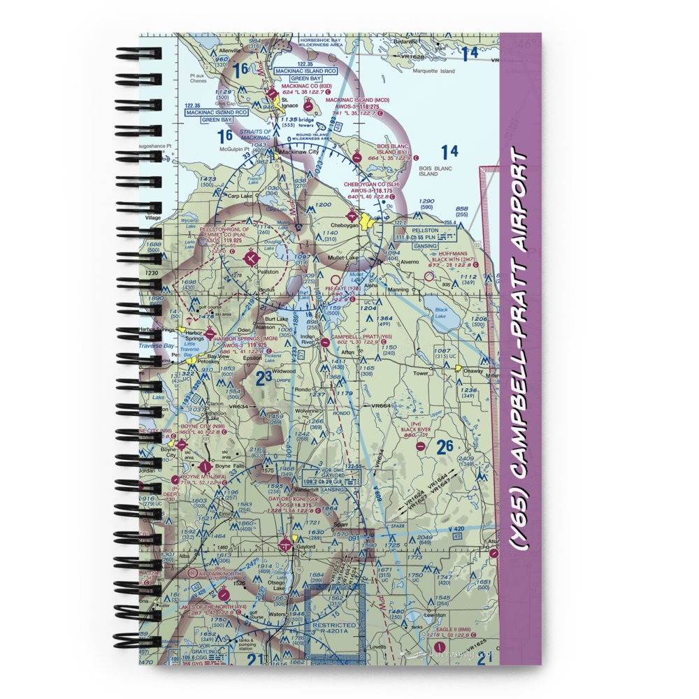 Campbell-Pratt Airport (Y65) VFR Sectional Notebook 