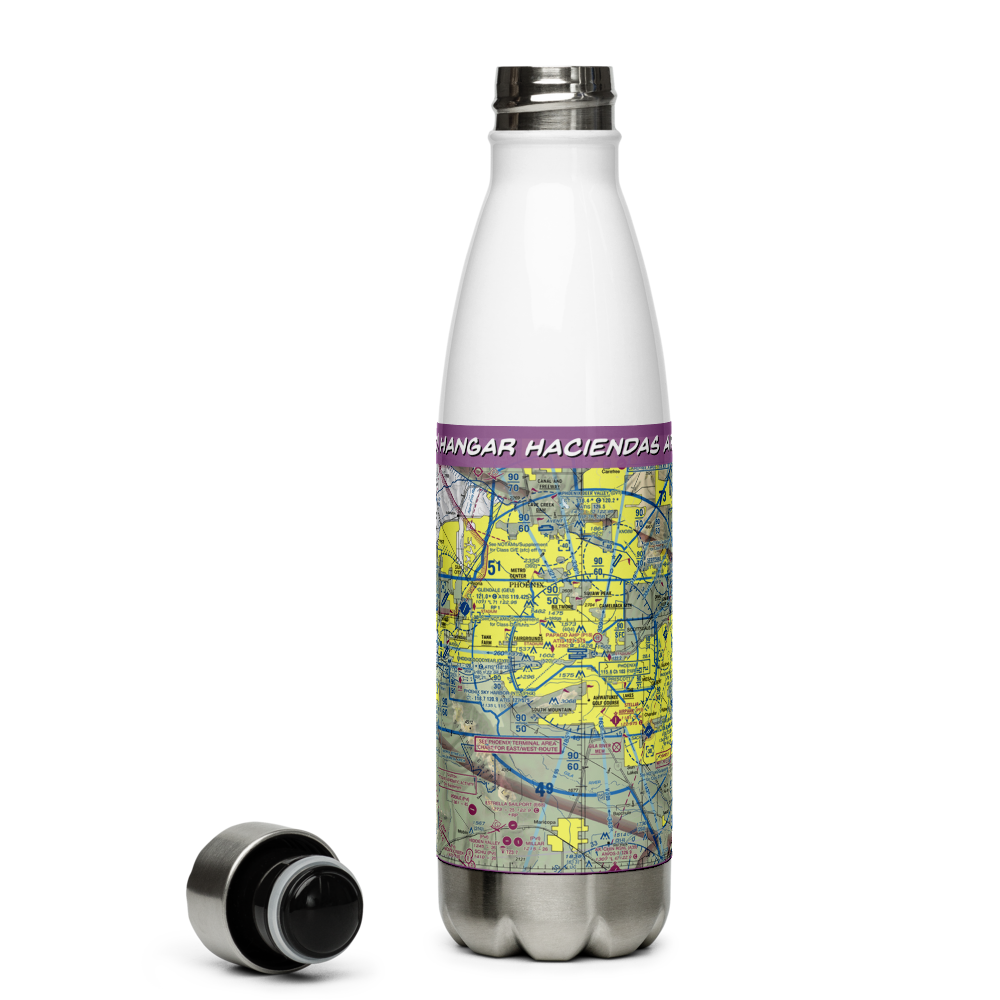 Hangar Haciendas Airport (AZ90) VFR Sectional Water Bottle 